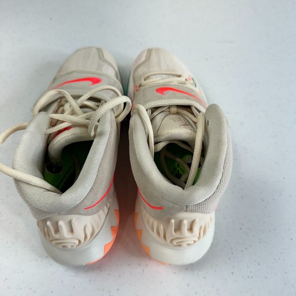 Nike Women's‎ Kyrie 6 N7 Light Cream Flash Crimson Sail Sneaker Shoes Size 4 - Picture 7 of 12